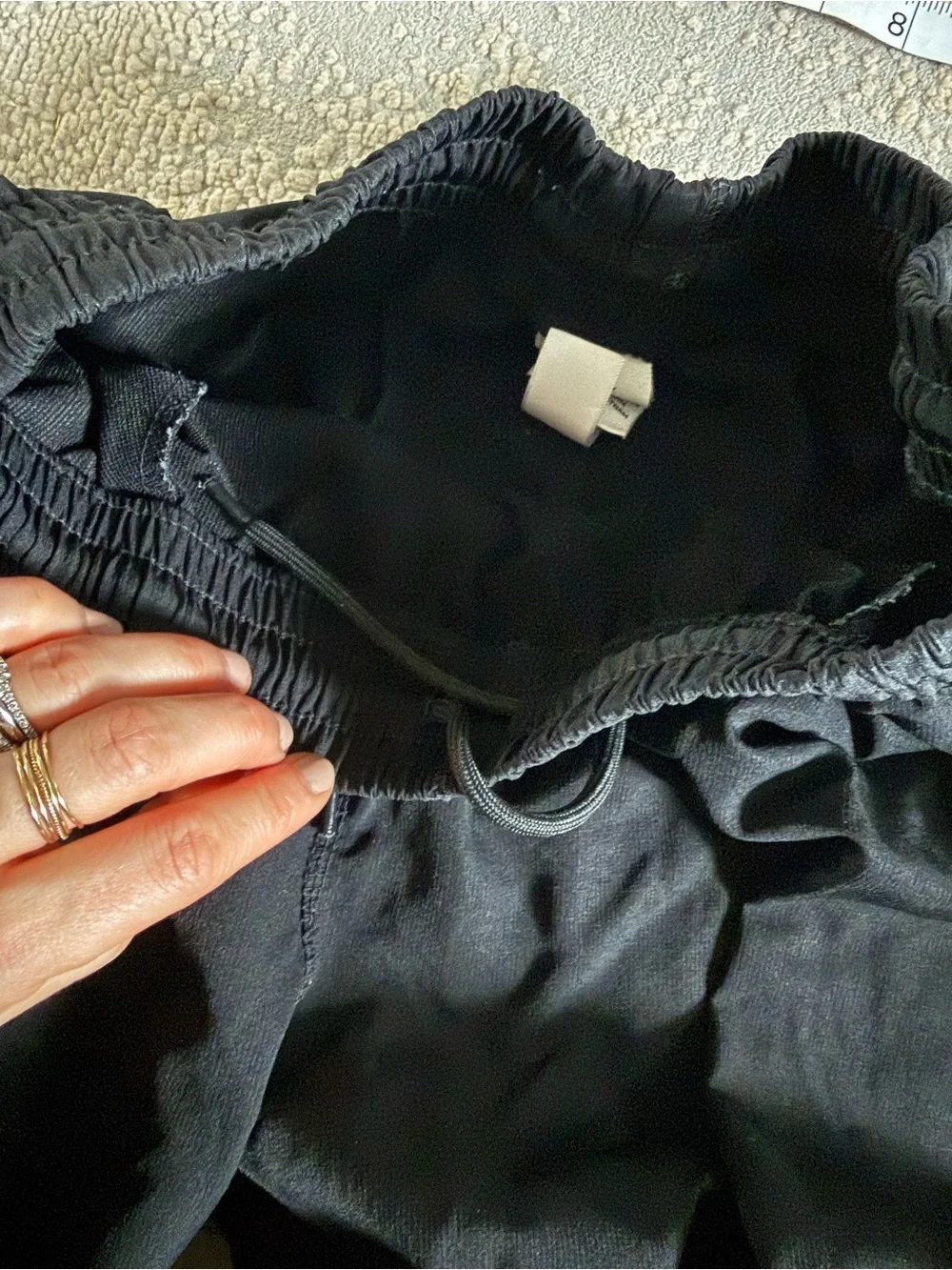 Jordan Flight sweatpants black cargo pockets pull on medium